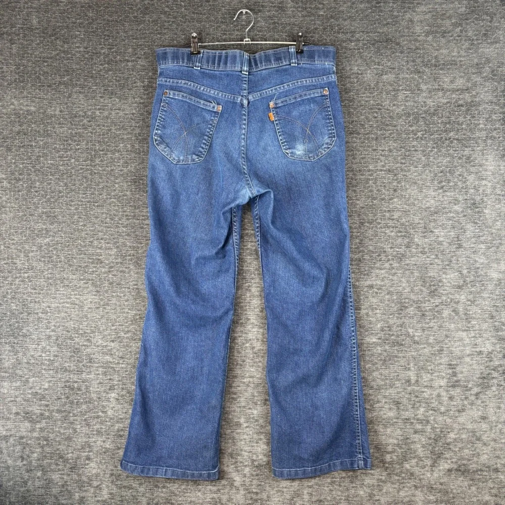 Vintage Levi's For Men Skosh More Room Orange Tab Jeans Blue 34x29 Streetwear